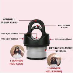 Revomax Paslanmaz Çelik Vakumlu 950 Ml Sarı