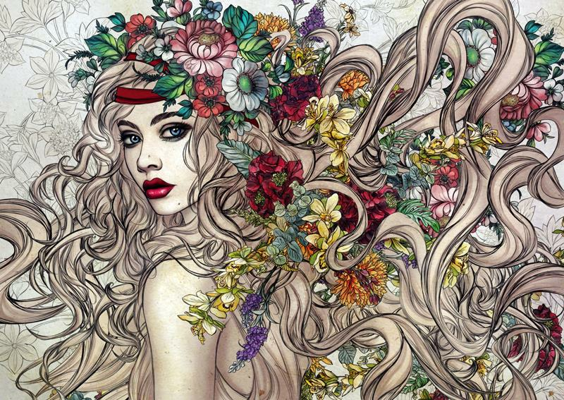 Çiçeklerin  Gücü /Flower Power 1500 Lü  Puzzle