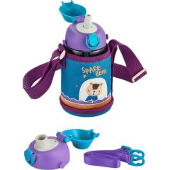 Uzspace Kılıflı Pipetli 480 Ml Mavi