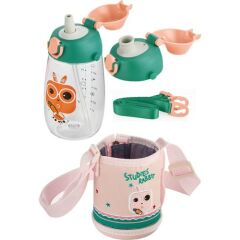 Uzspace Kılıflı Pipetli 480 Ml Yeşil