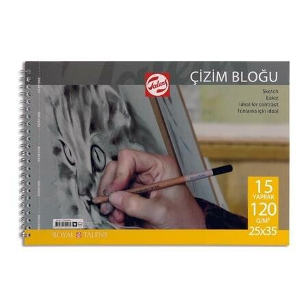 Talens 120Gr 25*35 15Yaprakspiralli Çizim Blok