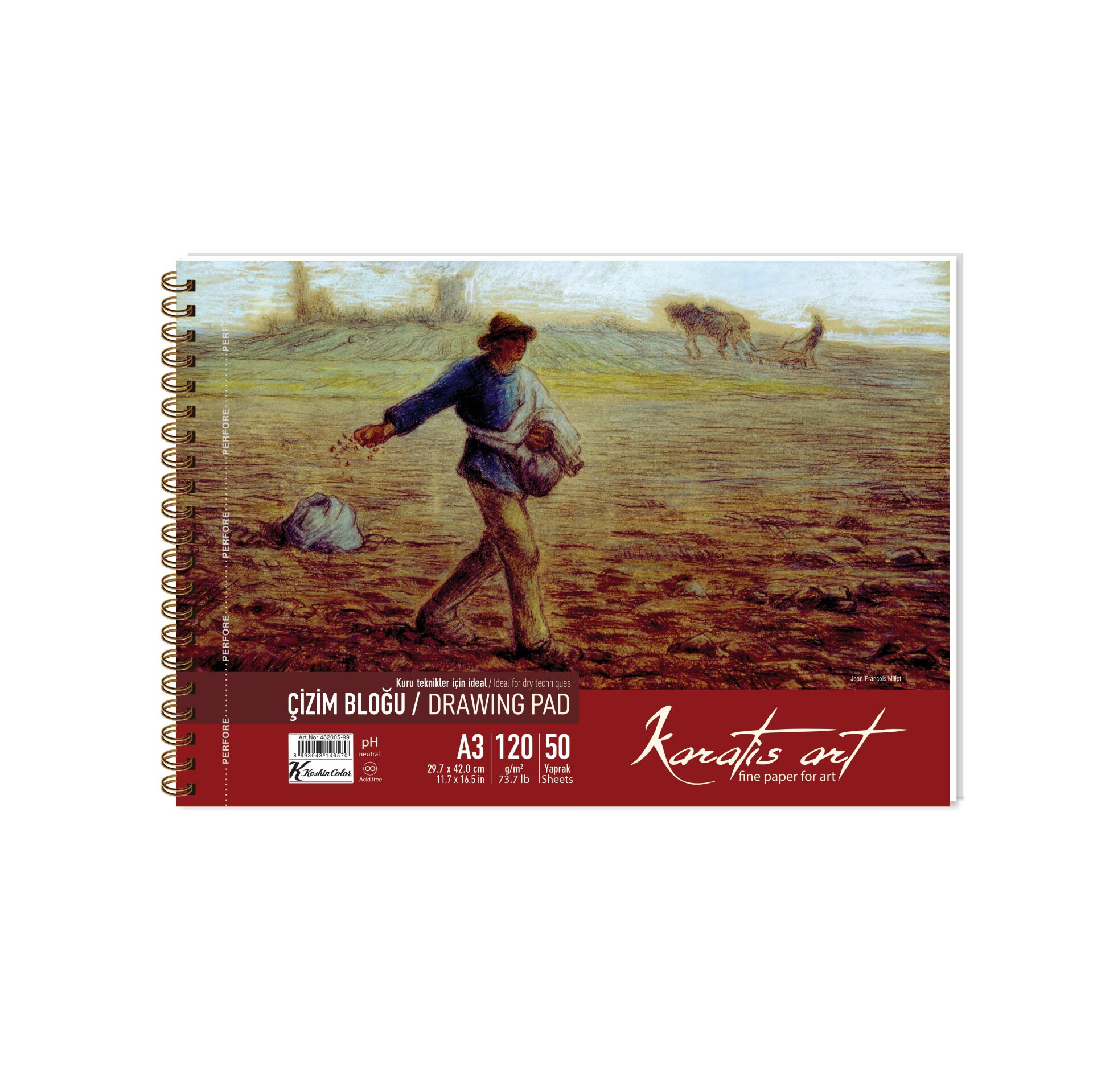 Keskin Çizim Bloğu A3 120 Gr. 50 Yaprak