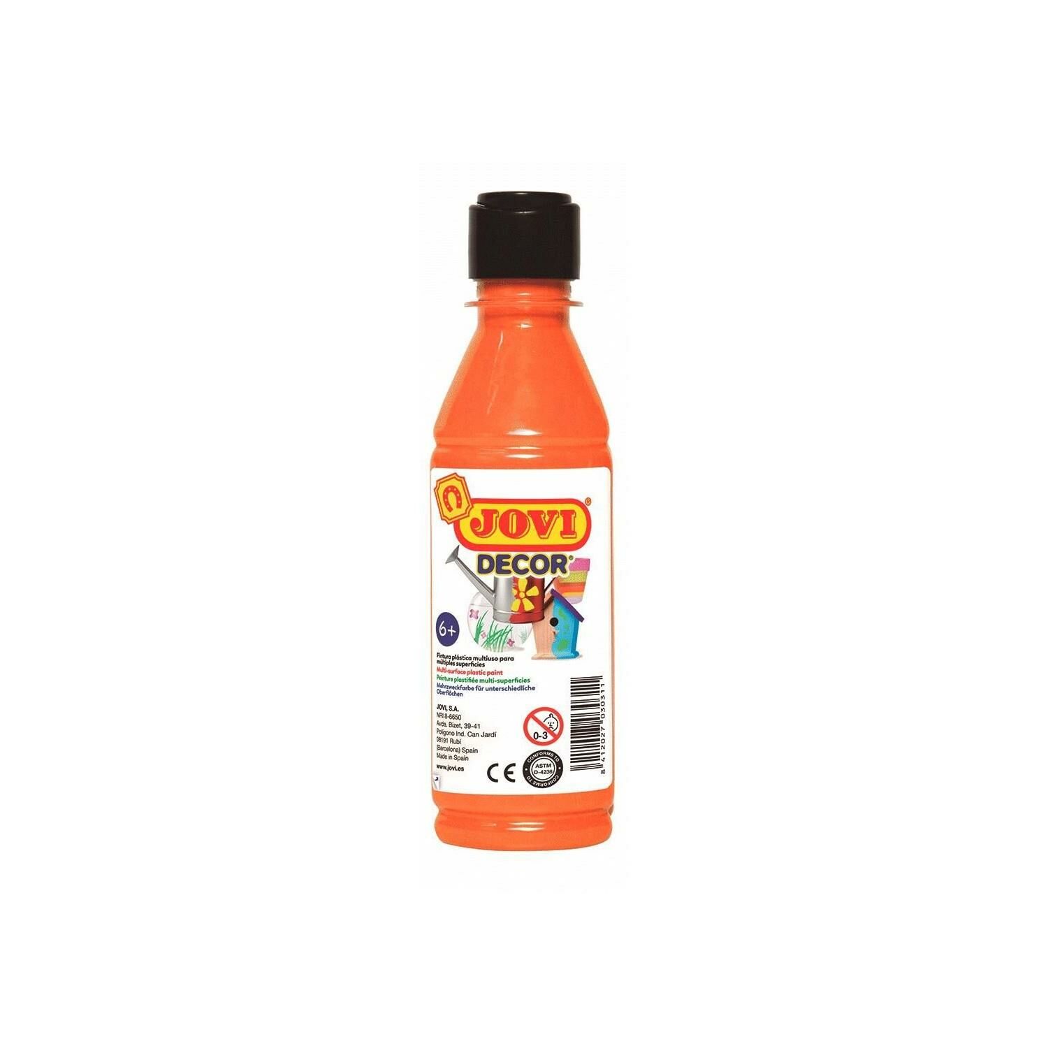 Jovidecor 250 Ml Şişede Turuncu Akrilik Boya