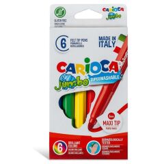 Carioca Jumbo Keçeli Boya Kalemi 6 Lı