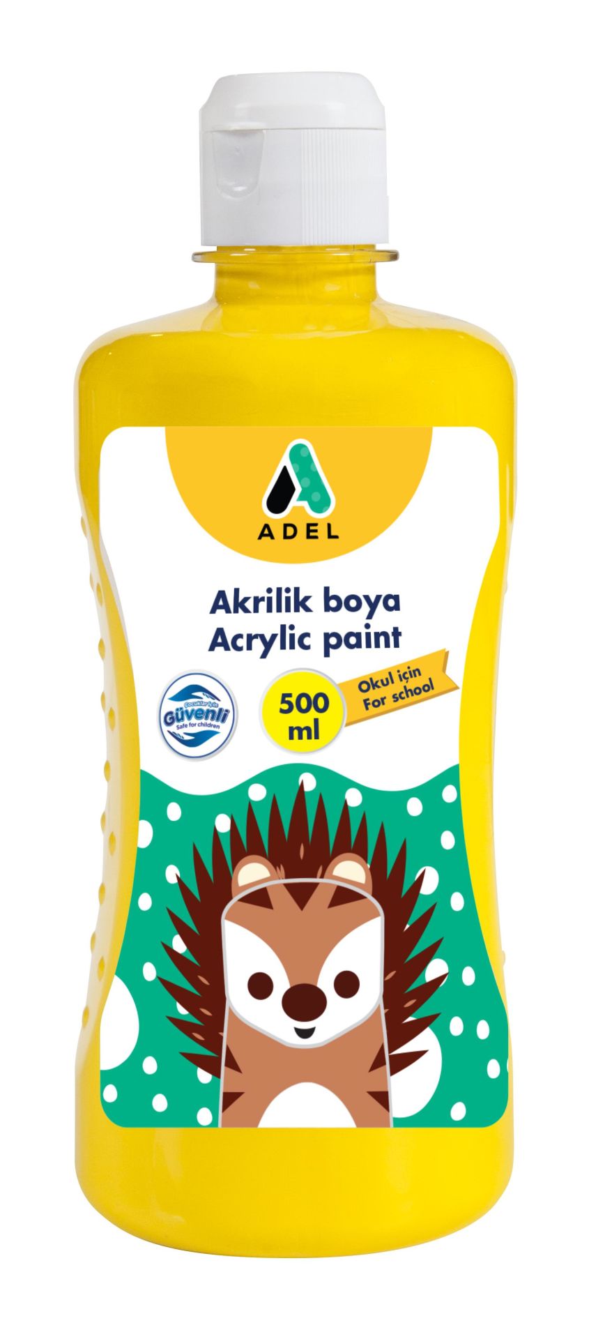 Adel Okul Akriliği, 500 Ml, Sarı