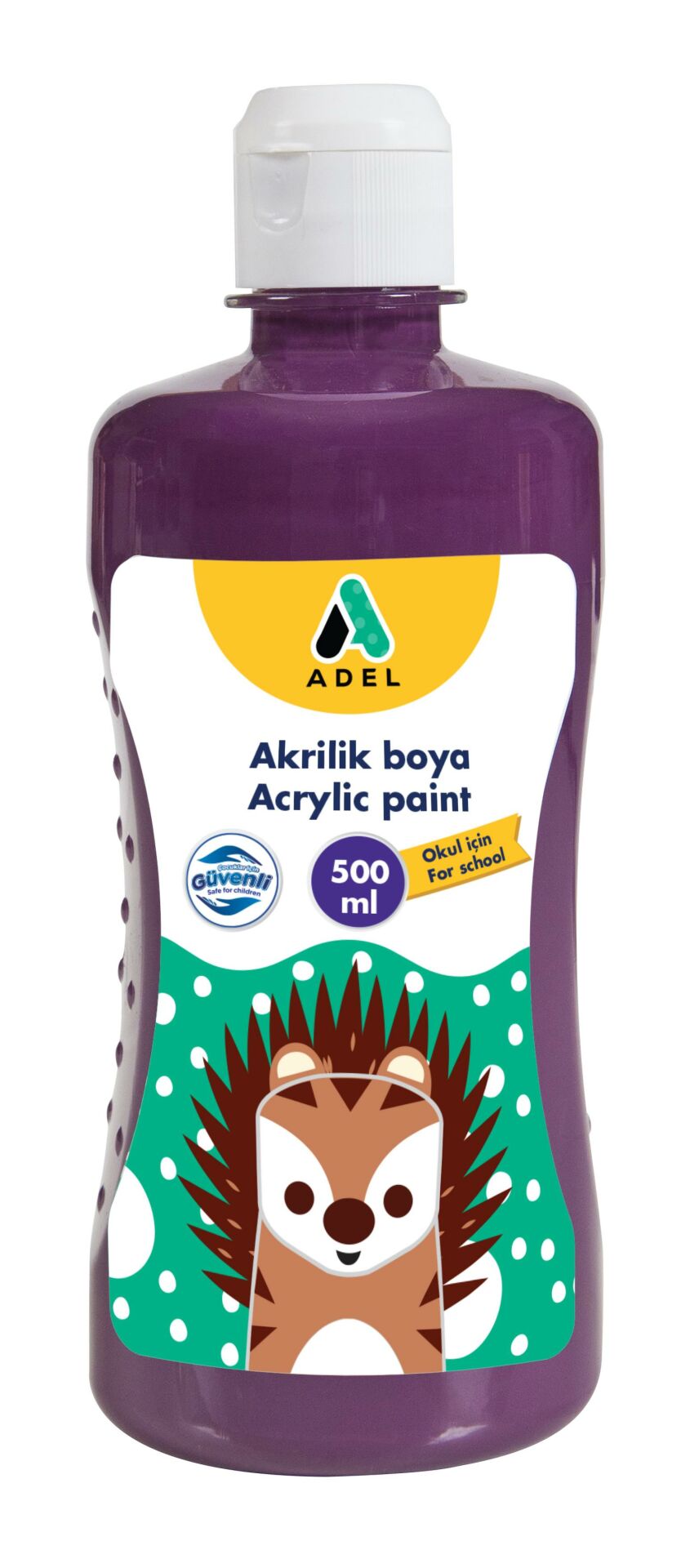 Adel Okul Akriliği, 500 Ml, Mor