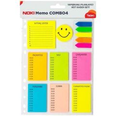 Noki Memo Combo 4 Yapışkanlı Not Kağıdı