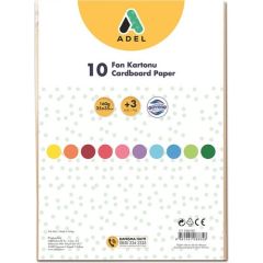 Adel Fon Kartonu 25X35, Karışık 10Lu