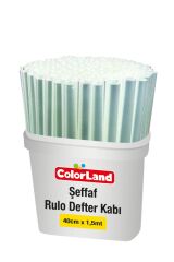 Colorland Rulo Defter Kabı Şeffaf 40X1,5 Mt.150'Li
