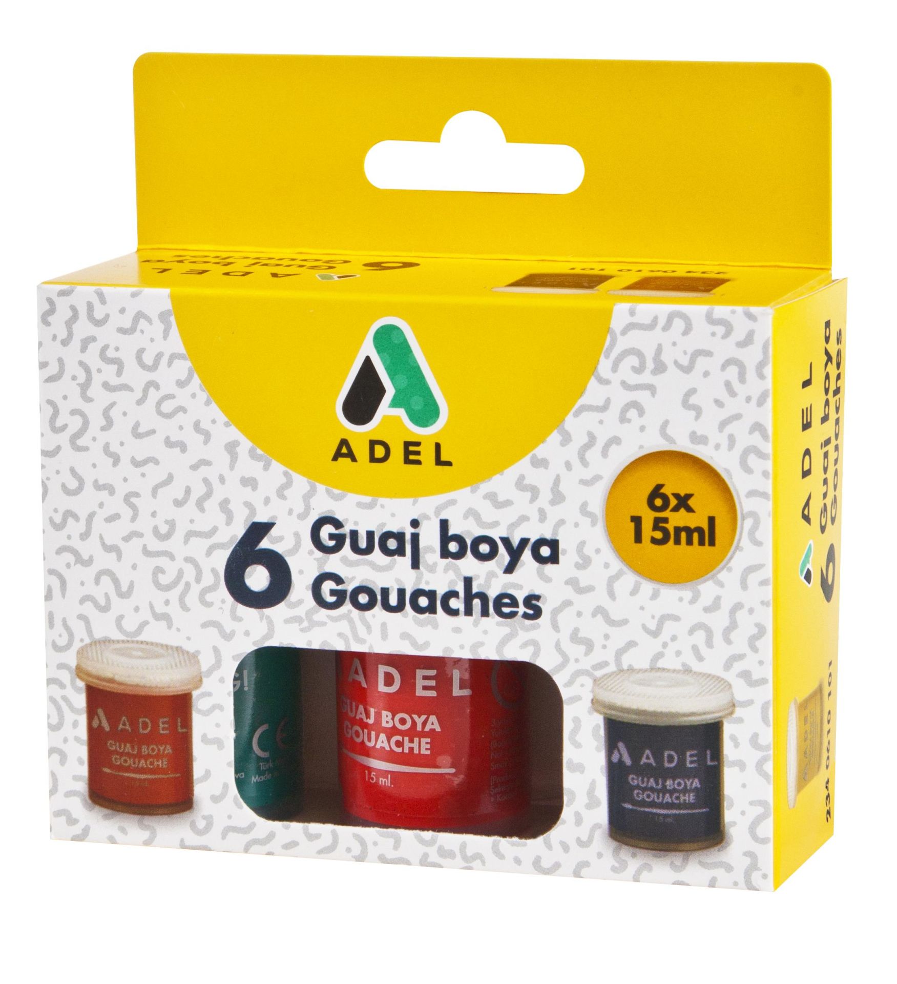Adel Guaj Boya Seti 15Ml 6 Renk