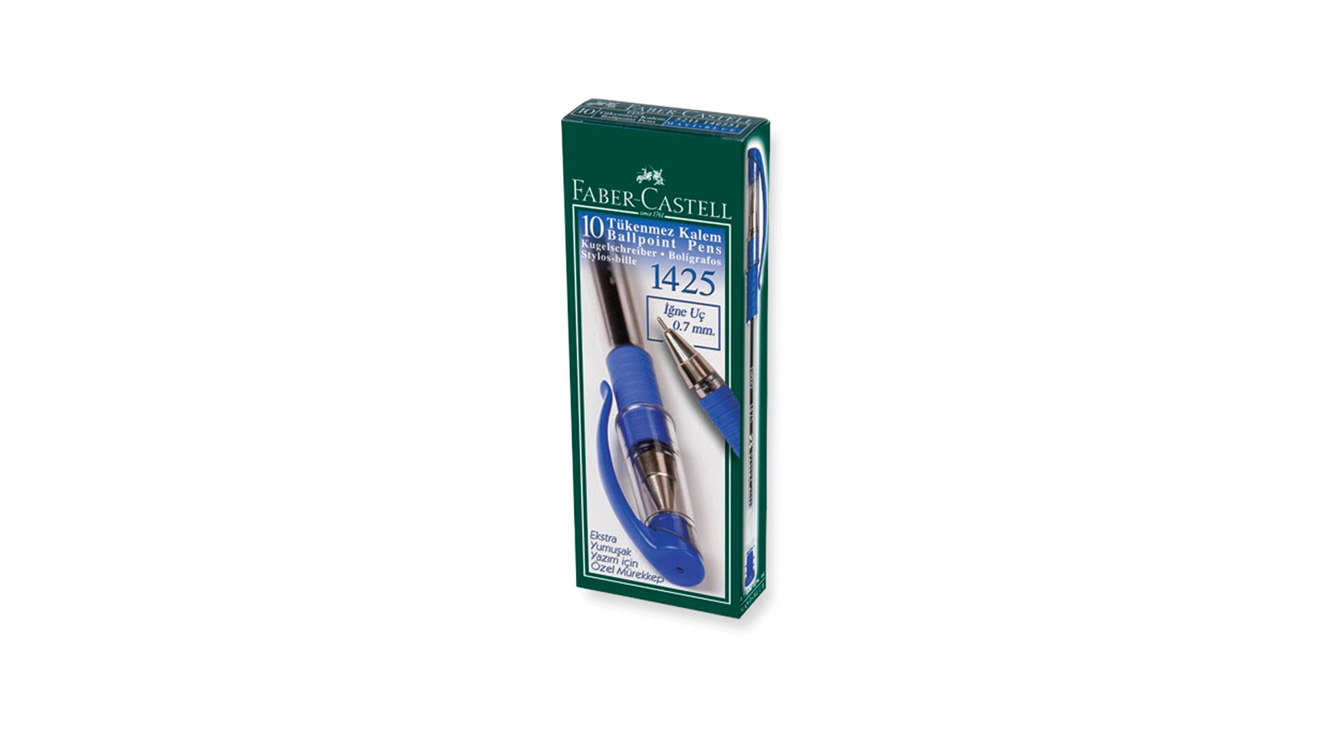 Faber-Castell 1425 İğne Uç Tük. Kalem Mavi