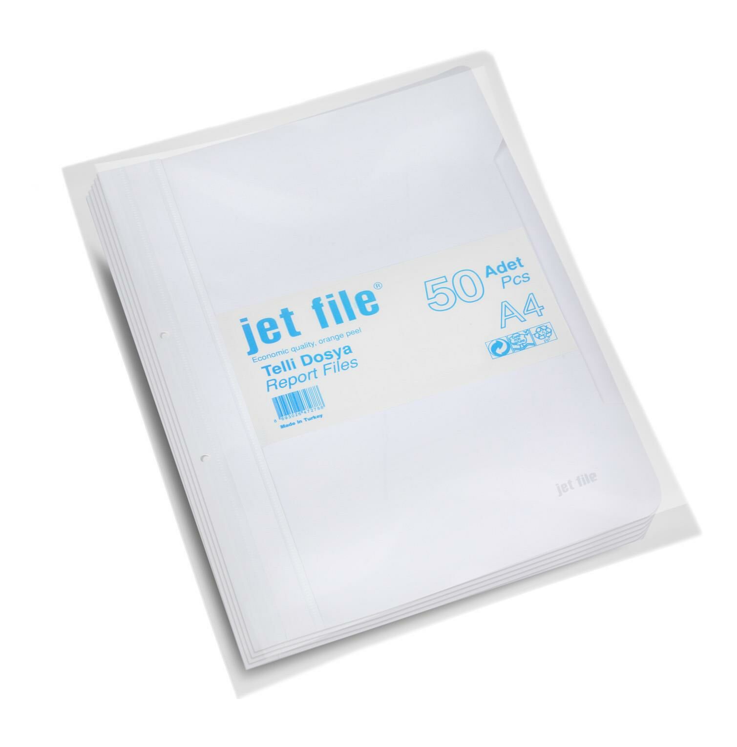 Jet File Pp Telli Dosya, A4, Beyaz,1000