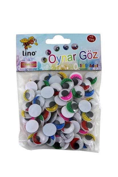 Oynar Göz 15 Mm. Renkli 100 Lü
