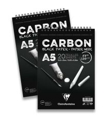 Clairefontainecarbonsıyah Çzm Blk A4 120Gr 20Yp Üst Spiral
