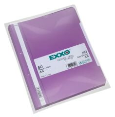Exxo Pp Telli Dosya, A4, Mor,800