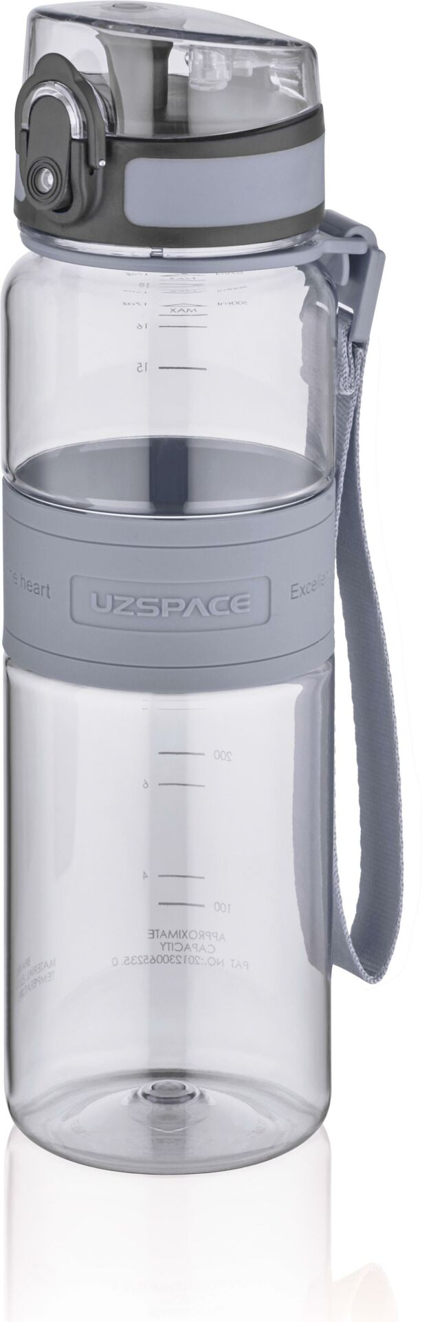 Uzspace 500 Ml Trıtan Matara Gri
