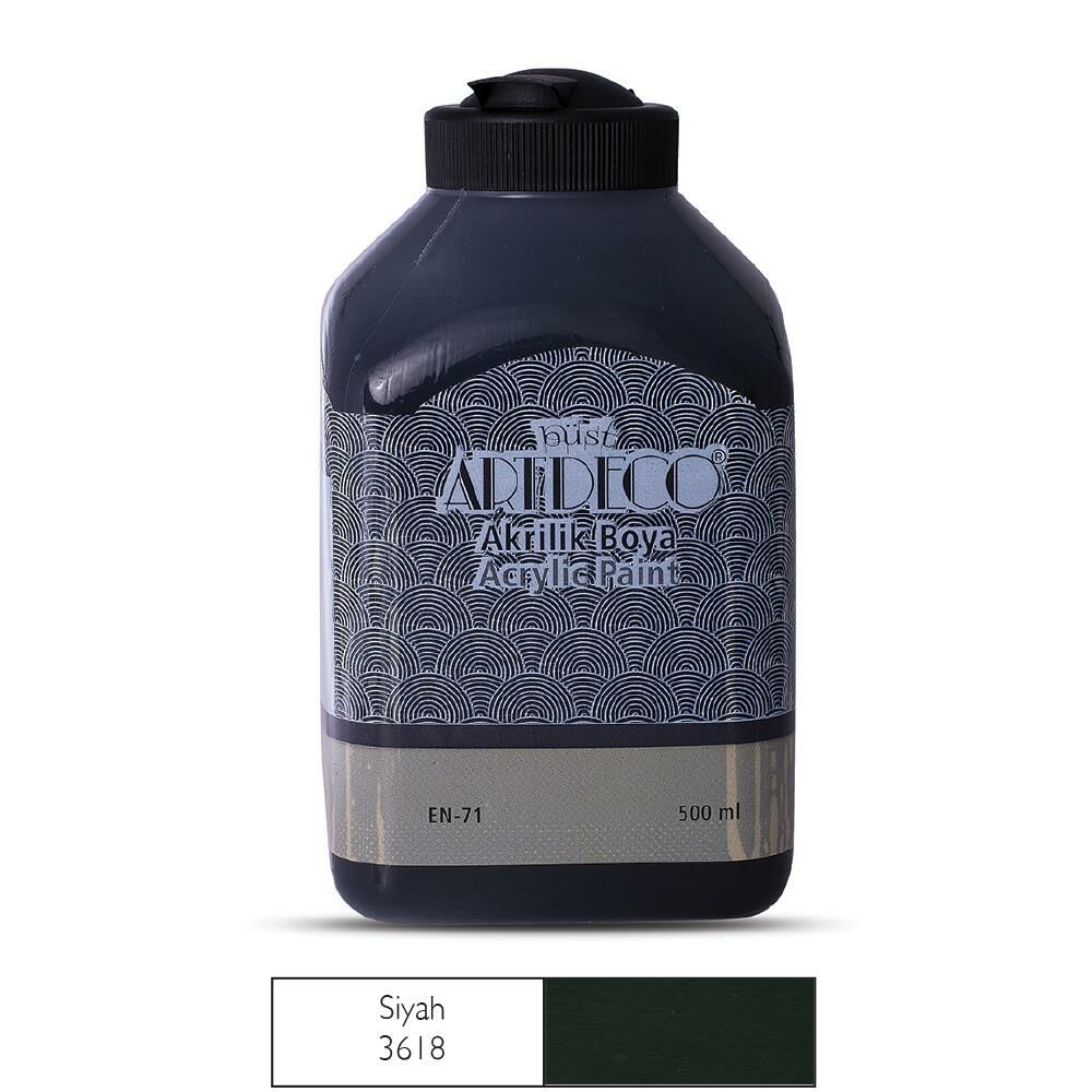 Artdeco Akrilik Boya 500Ml Siyah 3618