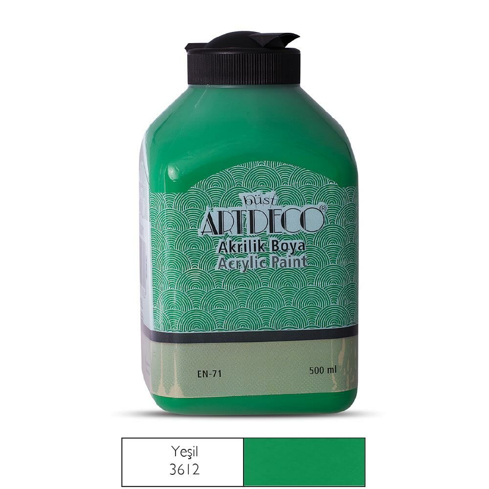 Artdeco Akrilik Boya 500Ml Yesil 3612