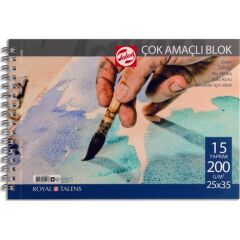 Talens 200Gr 25*35 15Yaprakspiralli Resim Blok