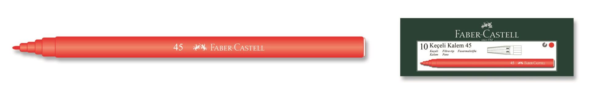 Faber-Castell Keçeli Kalem Kırmızı
