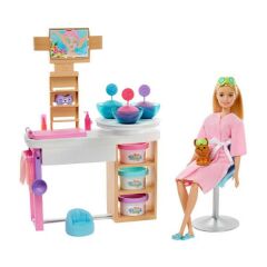 Mattel Gjr84 Barbie Yüz Bakımı Yapıyor Oyun Seti*3