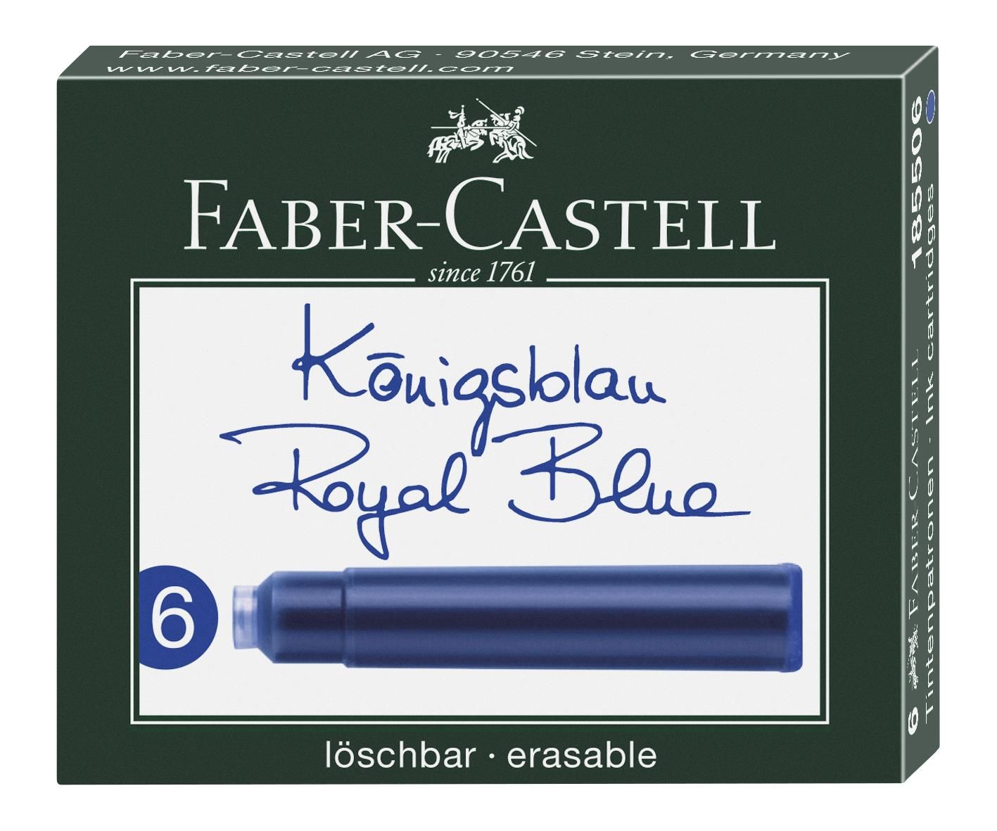 Faber-Castell Dk Kartuş, Royal Mavi 6'Lı