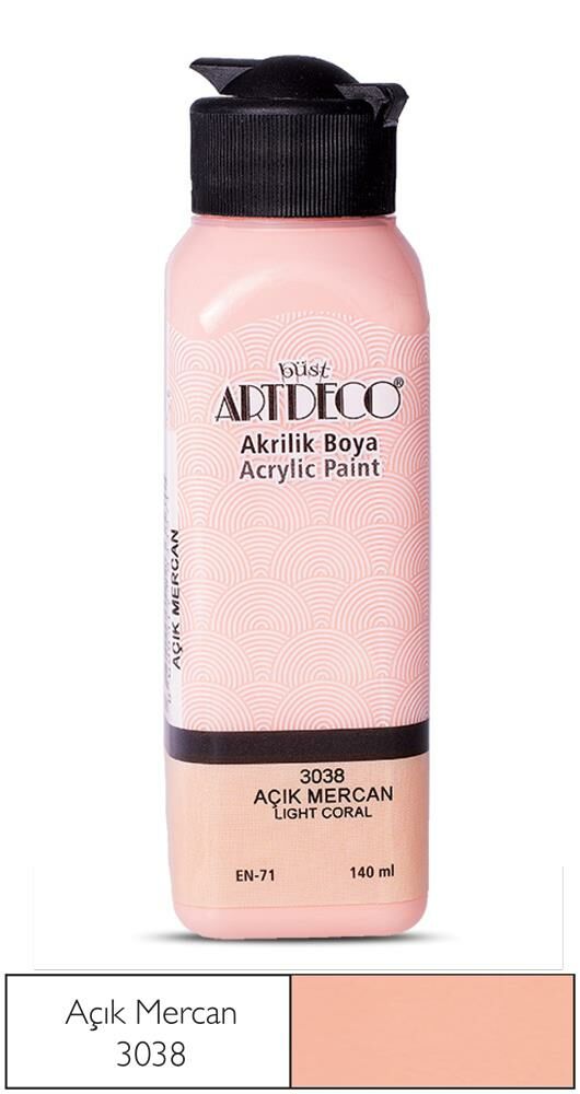 Artdeco Akrilik Boya 140Ml Acik Mercan 3038