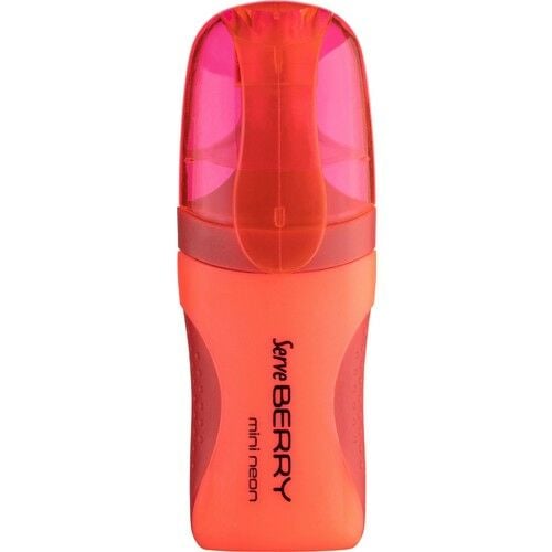 Serve Berry Mini Fosforlu Kalem Kırmızı