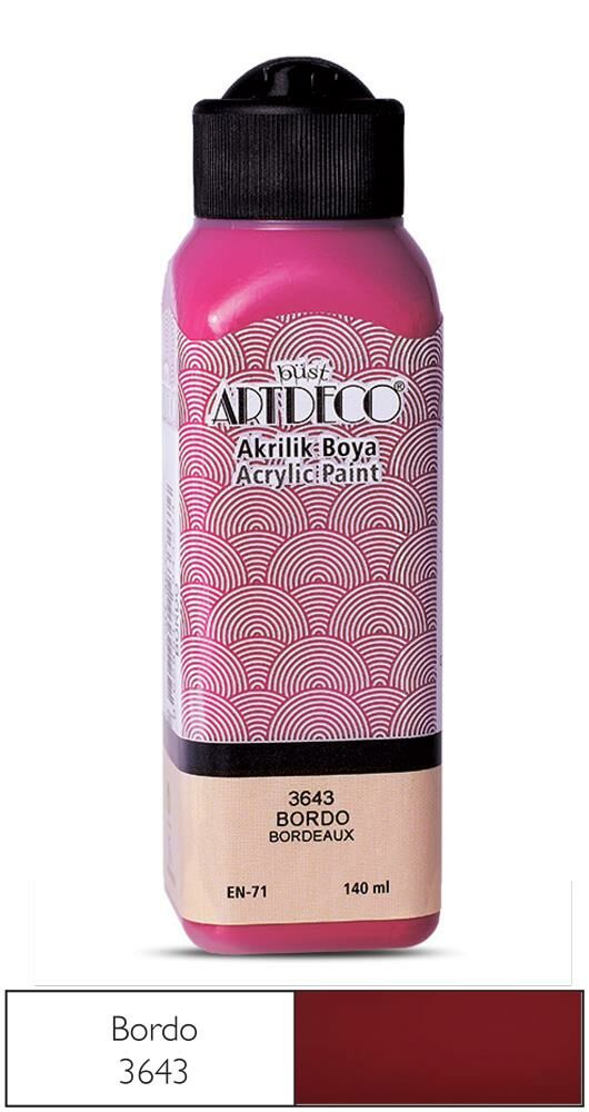 Artdeco Akrilik Boya 140Ml Bordo 3643