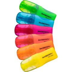 Serve Berry Mini Fosforlu Kalem Neon 6Lı Pet