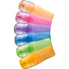 Serve Berry Mini Fosforlu Kalem Pastel 6Lı Pet