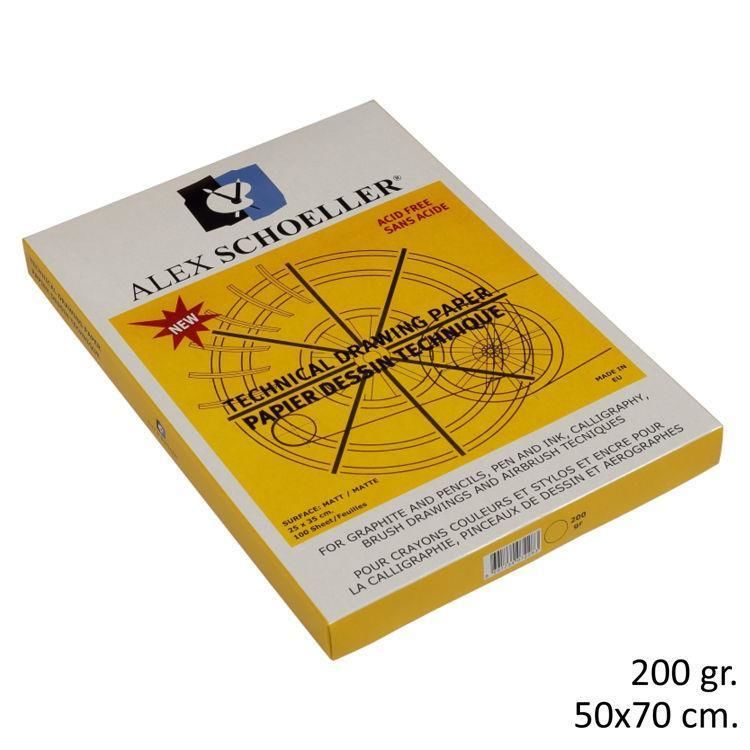 Alex Schoeller 50X70 200Gr 25'Li Teknik Resim Kağıdı Alx-2306