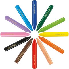 Bic Elleri Kirletmeyen Üçgen Pastel 12 Li Kutu