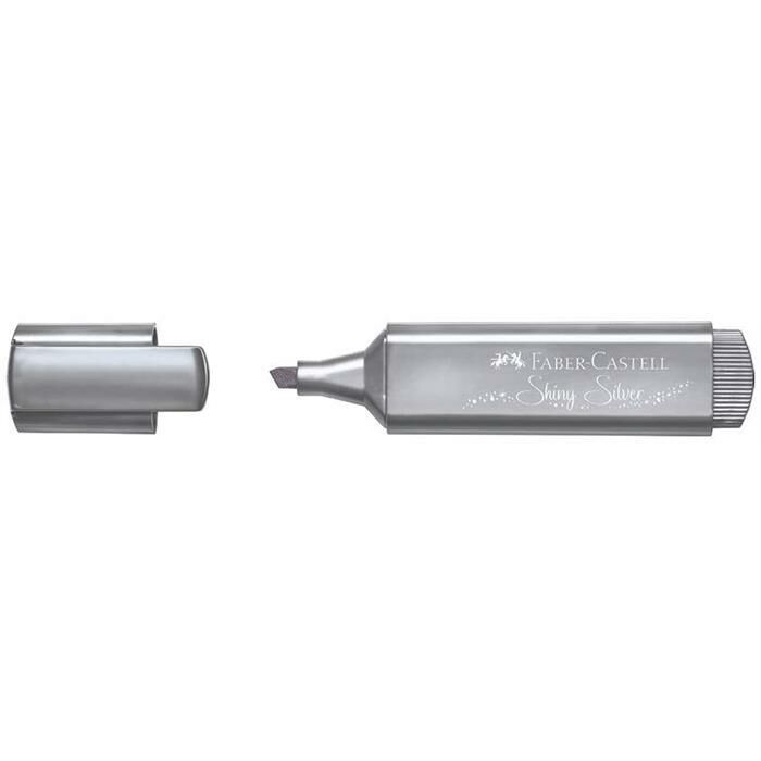 Faber-Castell Fosforlu Kalem 46 Metalik Gümüş