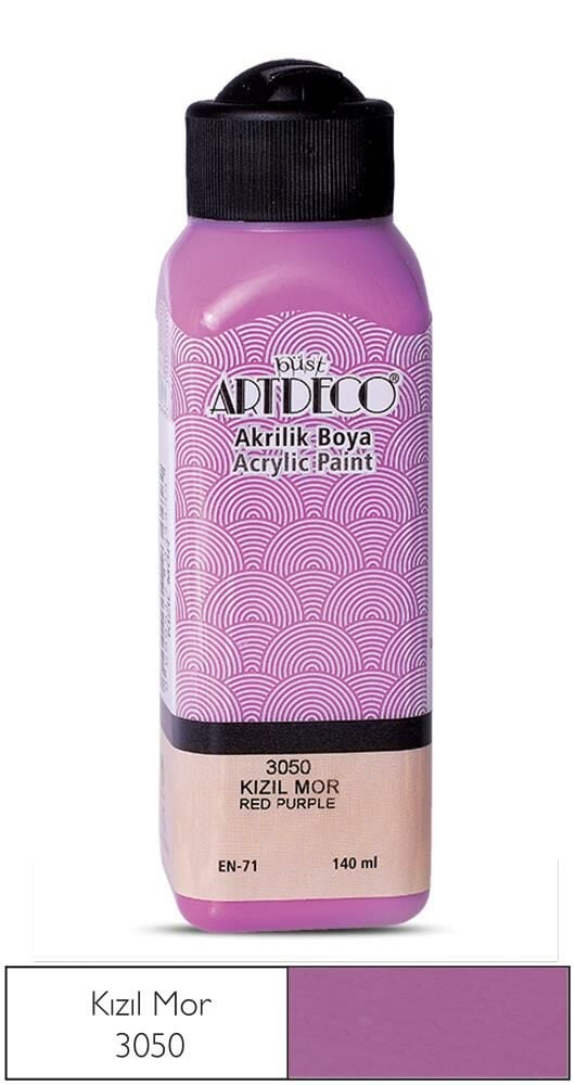 Artdeco Akrilik Boya 140Ml Kizil Mor 3050