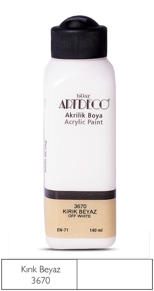Artdeco Akrilik Boya 140Ml Kirik Beyaz 3670