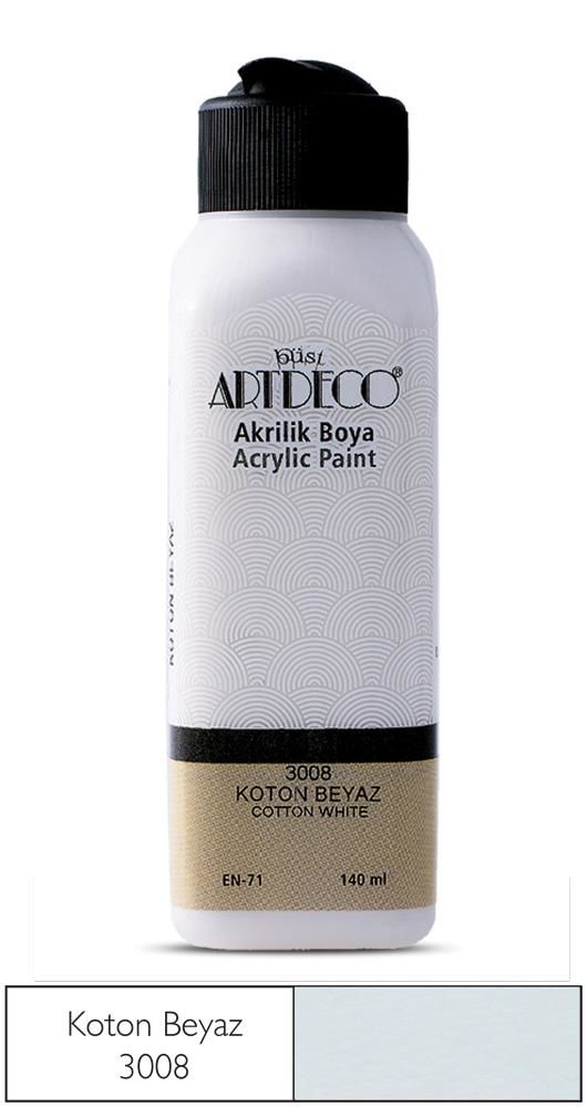 Artdeco Akrilik Boya 140Ml Koton Beyaz 3008