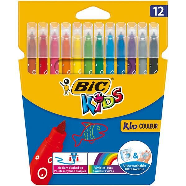 Kid Couleur Keçeli Boya Kalemi 12 Li Kutu