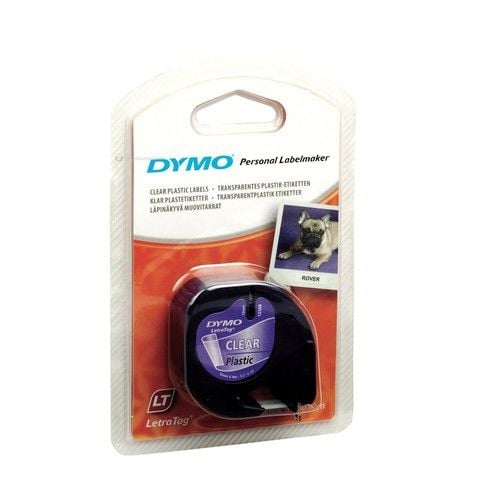 Dymo Şerit Letratag Plastik 12Mmx4M Şeffaf 12268