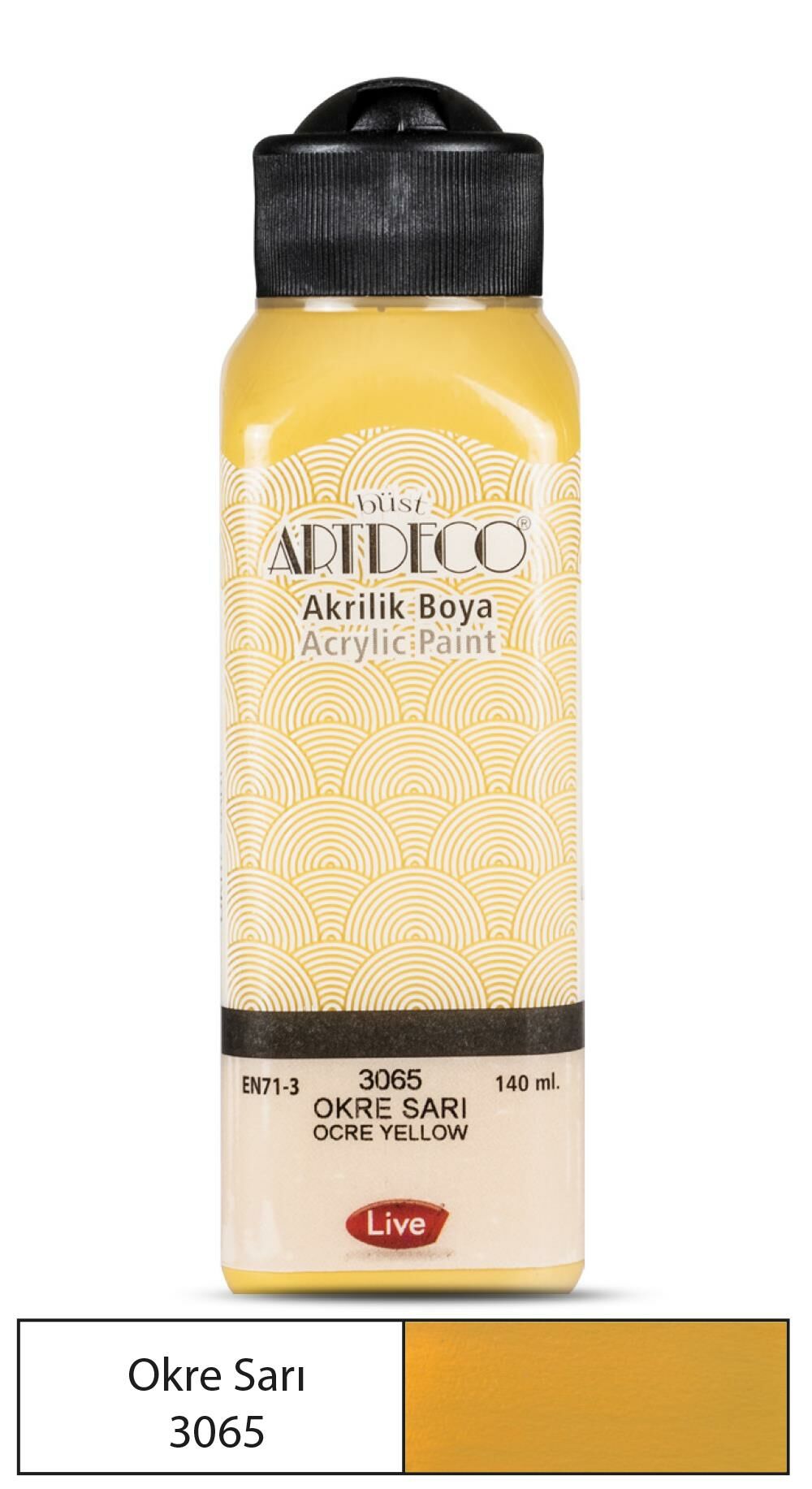 Artdeco Akrilik Boya 140Ml Okre Sari 3065