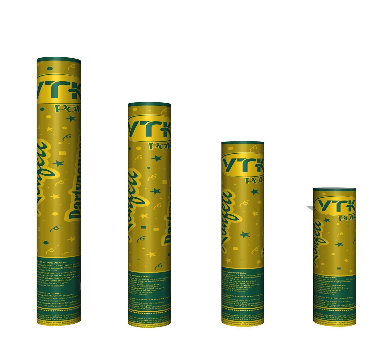 Vtk Konfeti Kağıt Plastik Karma 60Cm (2148)