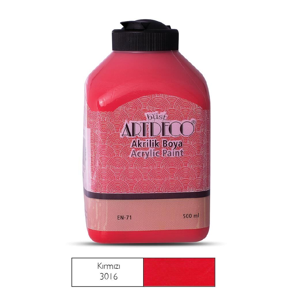 Artdeco Akrilik Boya 500Ml Kirmizi 3016
