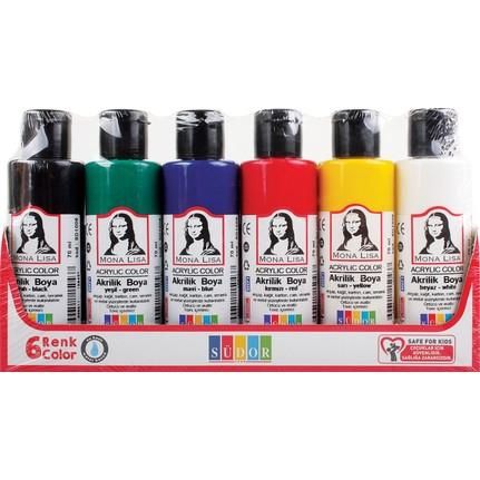 Monalisa Akrilik Boya 6X70 Ml Şişe