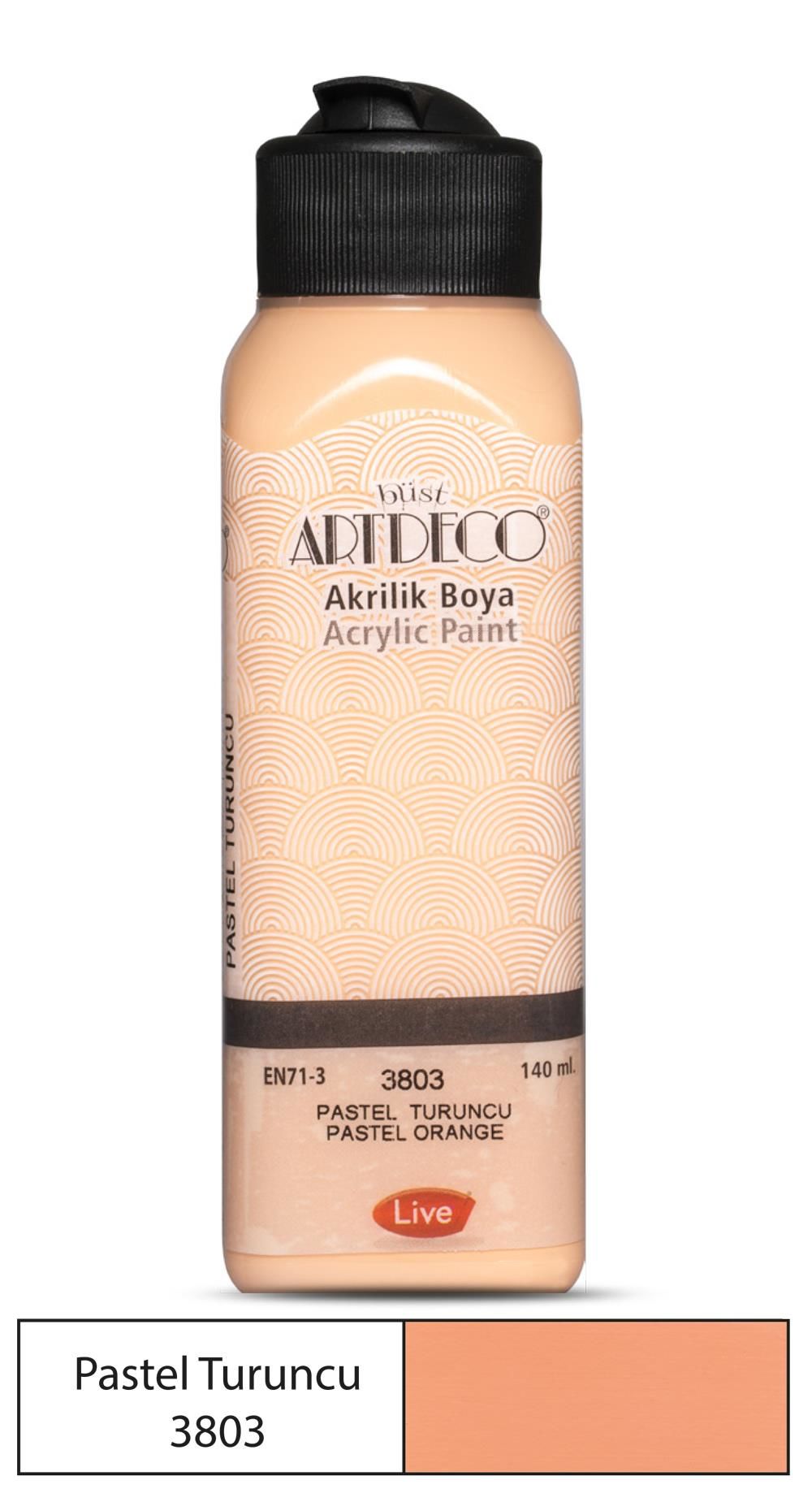 Artdeco Pastel Akrilik Boya 140Ml Pastel Turuncu 3