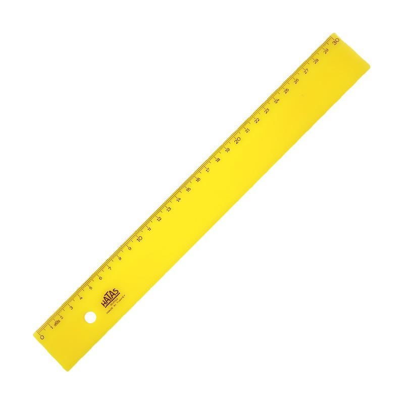 Hatas Ekonomik Öğrenci Cetveli (Neon-Şeffaf) 30 Cm
