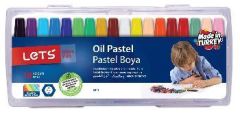 Lets 18 Renk Pastel Boya Plastik Çantalı