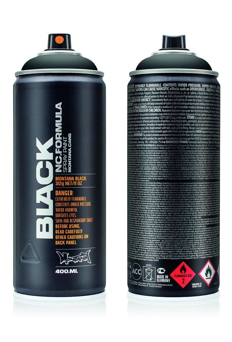 Montana Black Sprey Boya 400Ml Black Blk9001