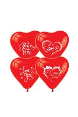 I Love You Balon (100'Lü)