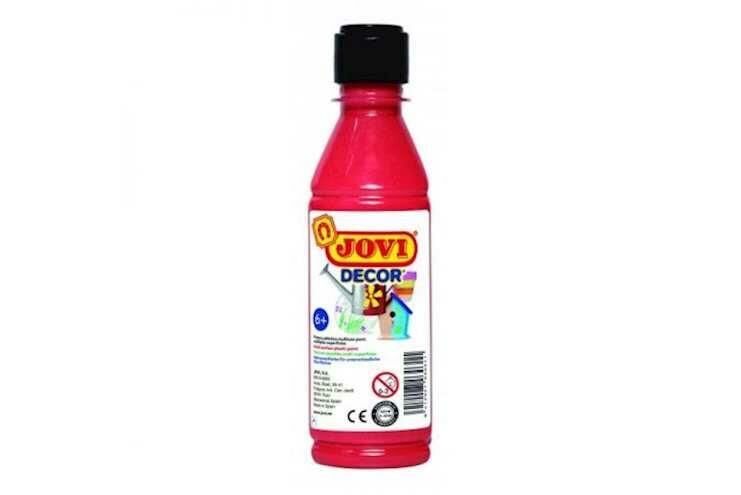 Jovidecor 250 Ml Şişede Kırmızı Akrilik Boya