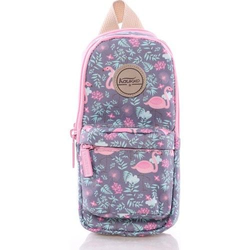 Kaukko Nature Jr Bag Kalem Çantası (Grey Flamingo)